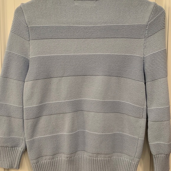 Banana Republic Three Quarter Sleeves BabyBlue Sweeter Scooped Neck Size XS - Picture 2 of 4